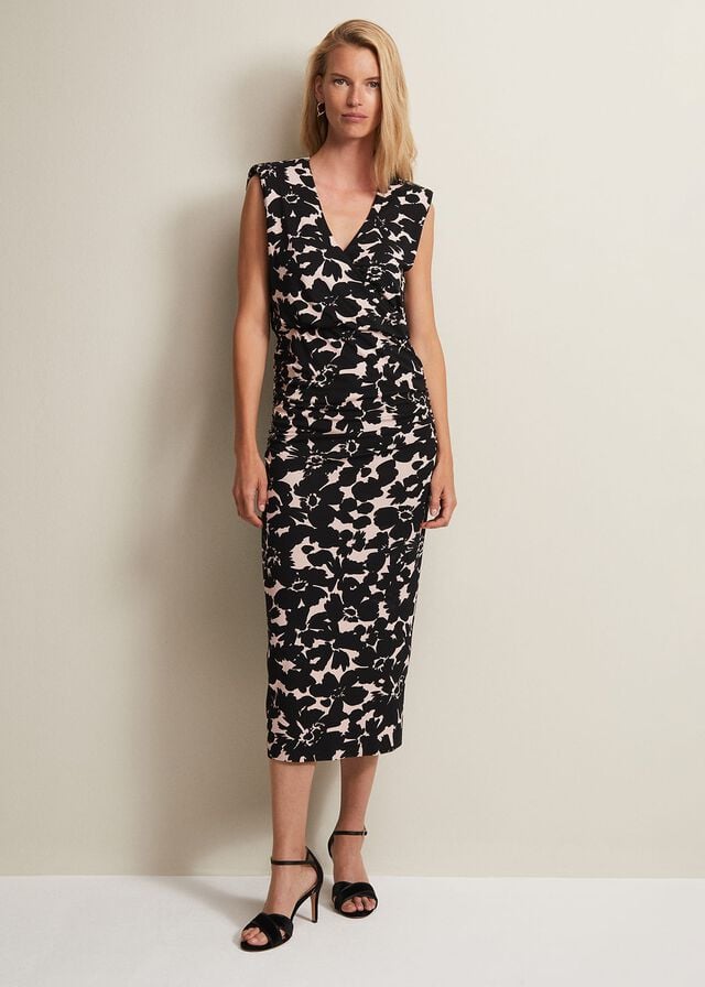 Multicolor Phase Eight Taylor Floral Dress | 2547GZEIS