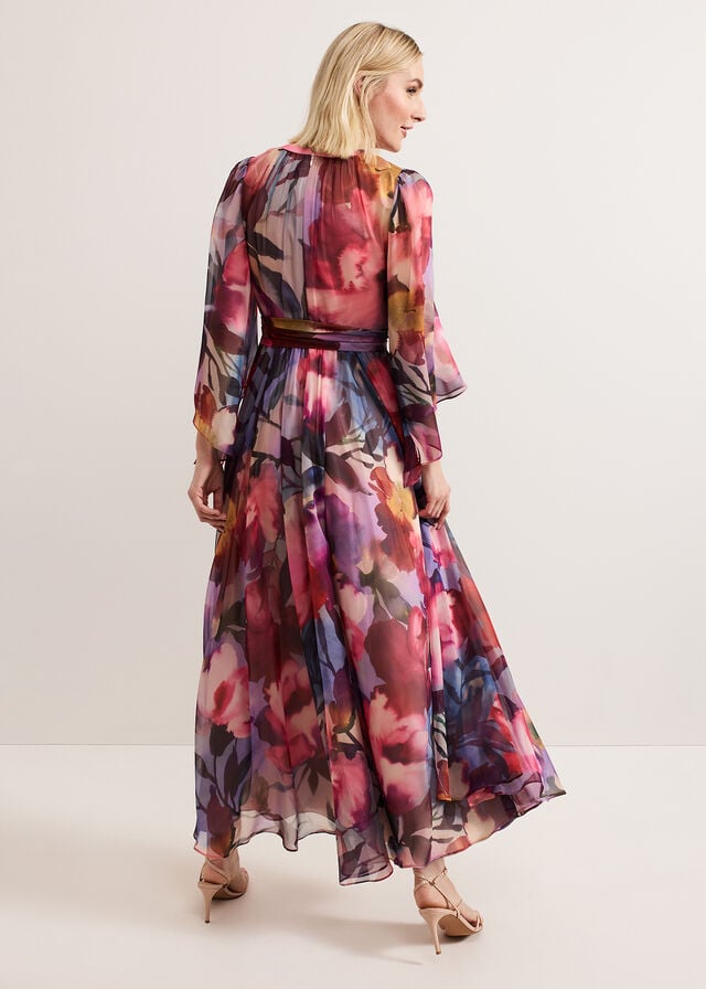 Multicolor Phase Eight Willma Printed Dress | 6495GNMJF