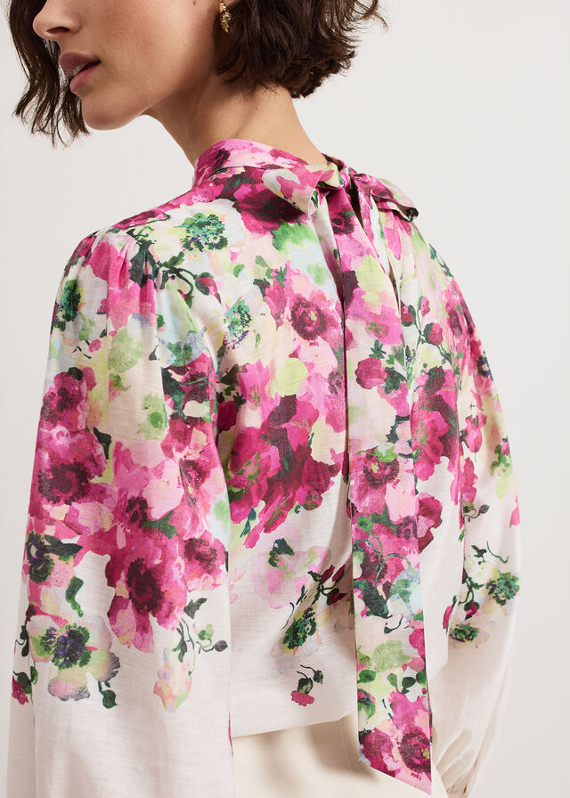 Multicolor Phase Eight Winnie Floral Shirts | 9408XCTYG