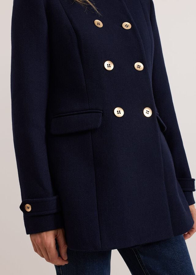 Navy Phase Eight Aurelie Wool Coats | 4089JAEOL