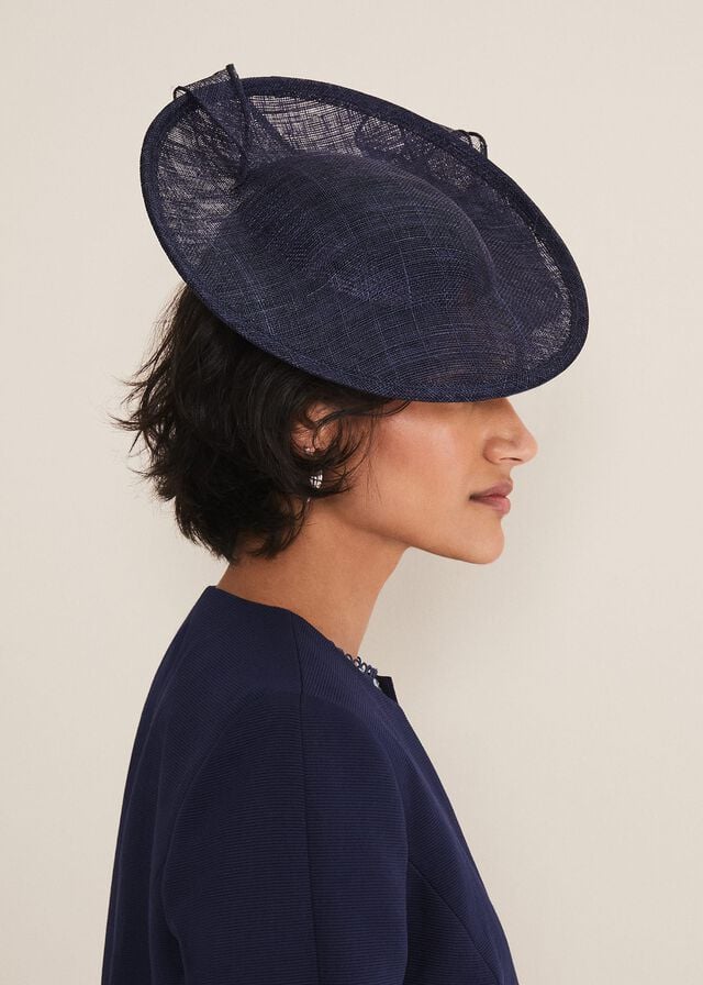 Navy Phase Eight Bow Detail Underband Fascinator Hats | 3691QYWXC