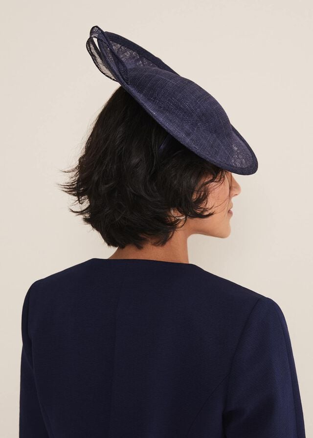 Navy Phase Eight Bow Detail Underband Fascinator Hats | 3691QYWXC