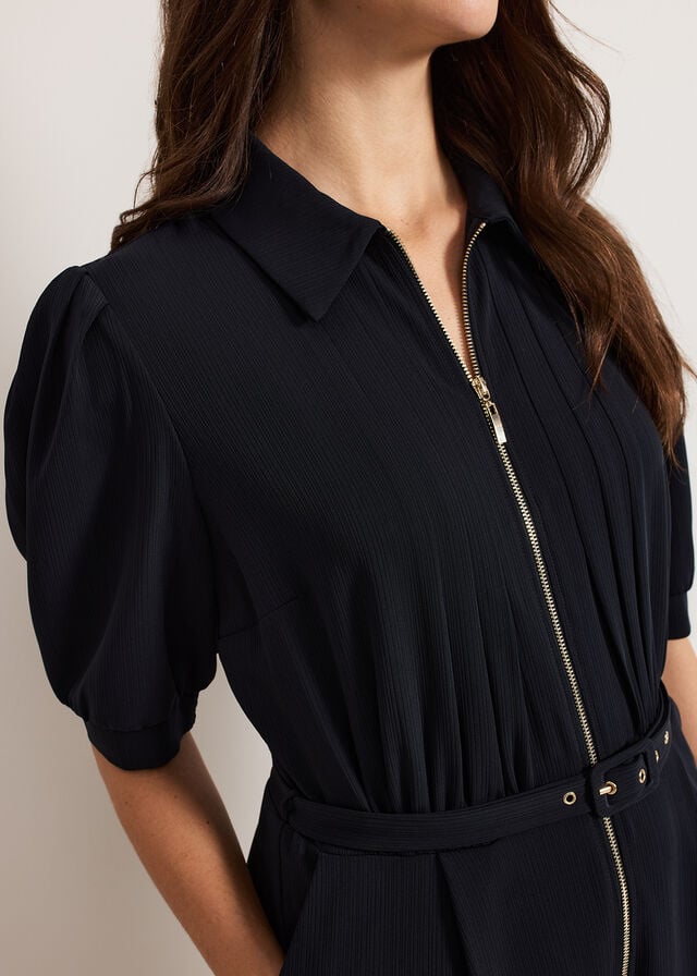 Navy Phase Eight Candice Zip Jumpsuit | 8573UERJC