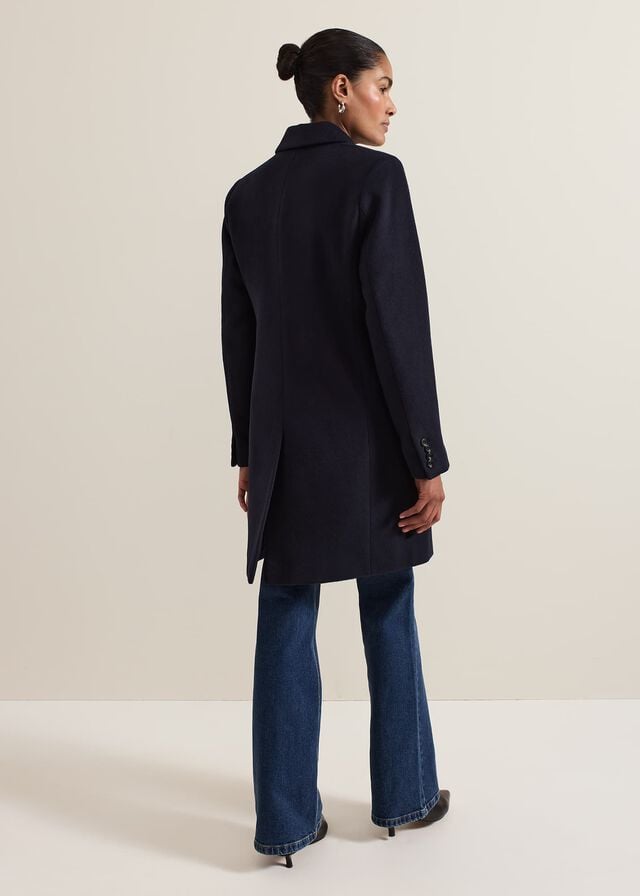 Navy Phase Eight Lydia Wool Coats | 6295DIBLM