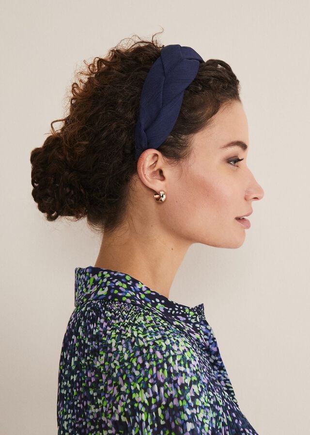Navy Phase Eight Navy Plaited Hats | 8143CISAL