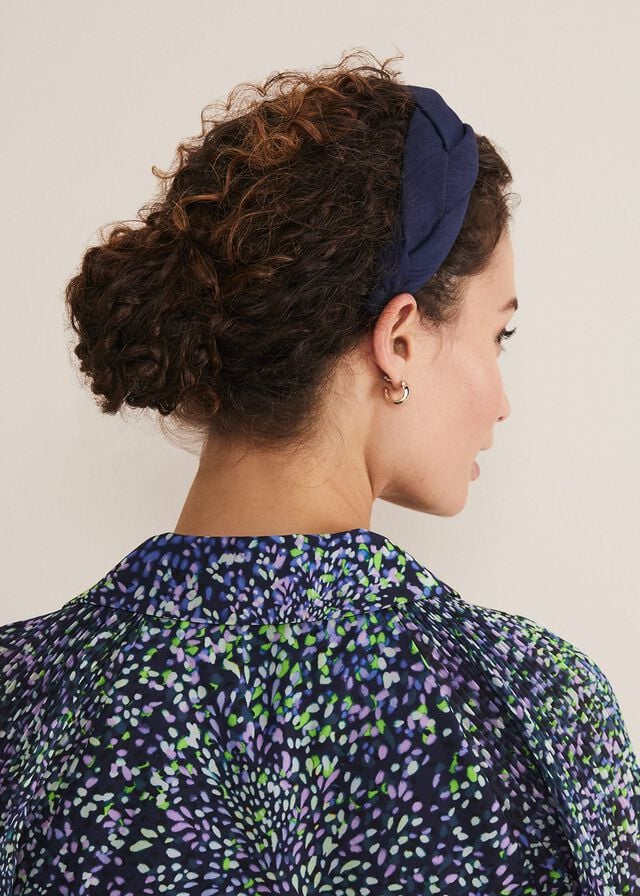 Navy Phase Eight Navy Plaited Hats | 8143CISAL