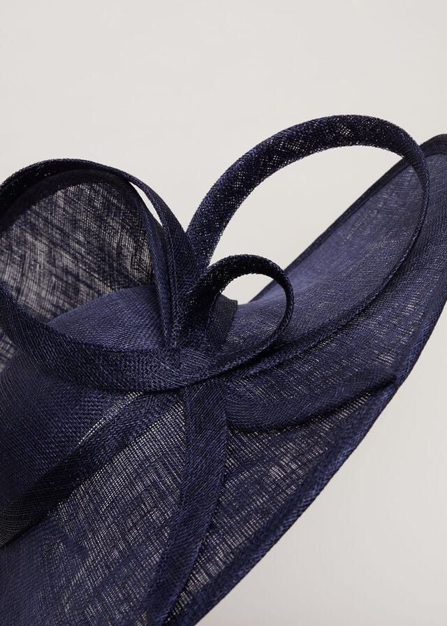 Navy Phase Eight Navy Twist Back Statement Fascinator Hats | 6319RMCPV