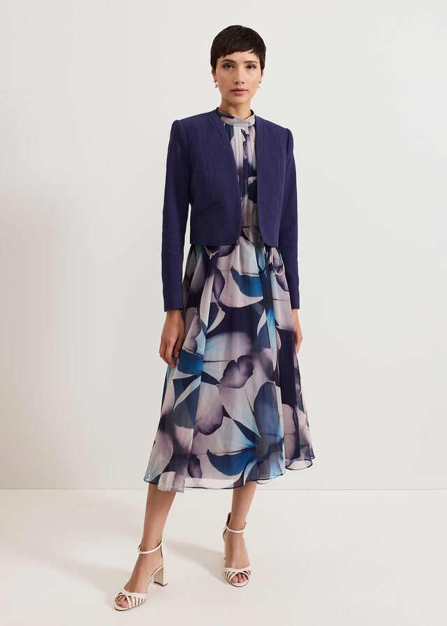 Navy Phase Eight Olivia short Jackets | 1470OKXHB