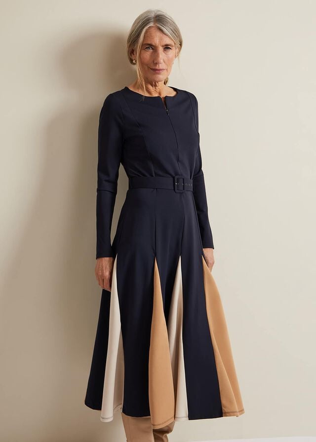 Navy Phase Eight Paula Dress | 2471CFNBV