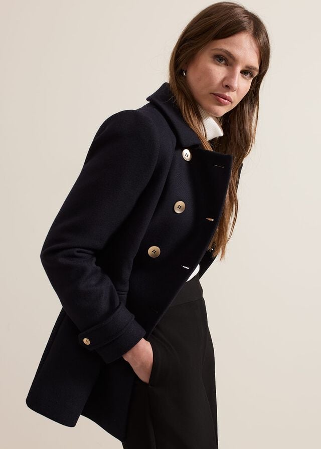 Navy Phase Eight Petite Aurelie Coats | 2058PZIFD