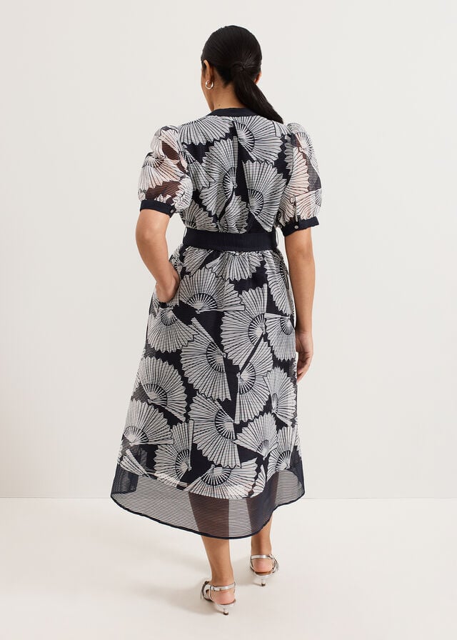 Navy Phase Eight Petite Skylar Dress | 8019FHTMJ