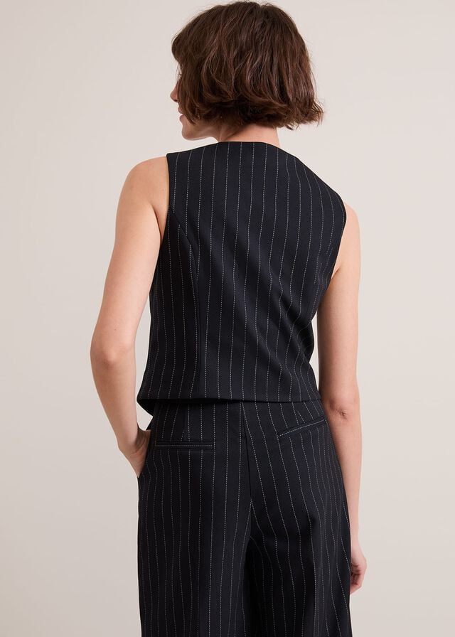 Navy Phase Eight Pia Pinstripe Jackets | 7249RBPSO