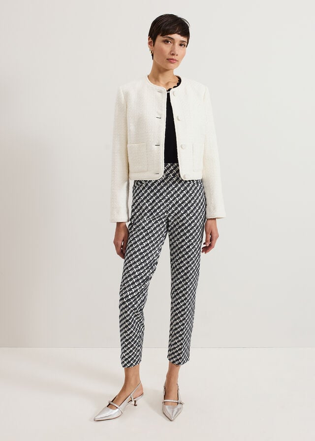 Navy / White Phase Eight Carmella Trousers | 6357DVGUB