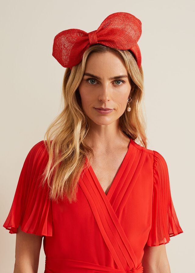 Orange Phase Eight Padded Bow Hats | 7140CLUBA