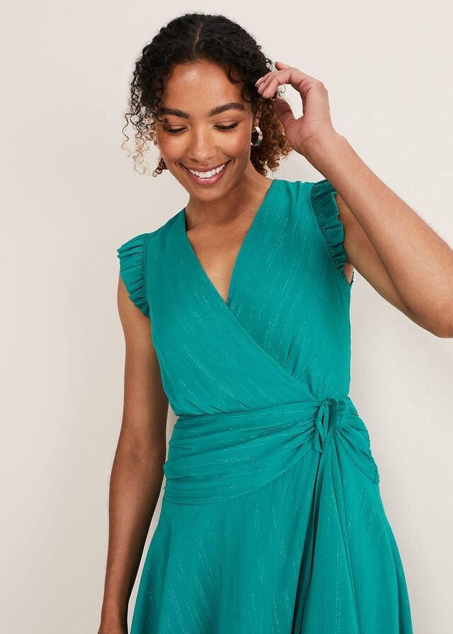 Peacock Phase Eight Cressinda Ruched Dress | 7968CPWMU