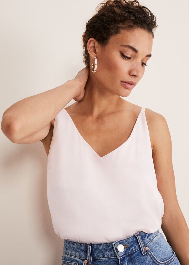 Pink Phase Eight Alanis Cami Shirts | 3209SJQNG