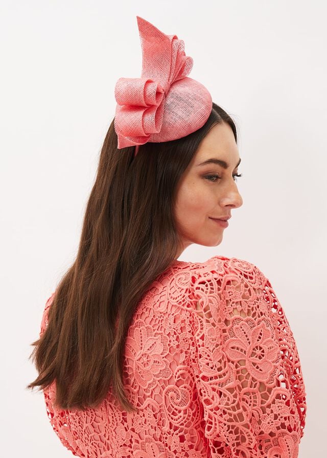 Pink Phase Eight Bow Detail Pillbox Fascinator Hats | 9367TXERM