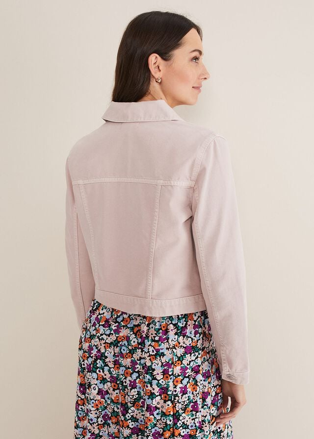 Pink Phase Eight Caitlin Denim Jackets | 1329VZDUY