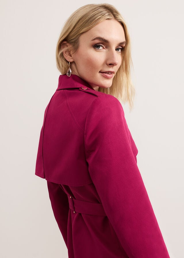 Pink Phase Eight Cheryl Trench Coats | 5483KVATH