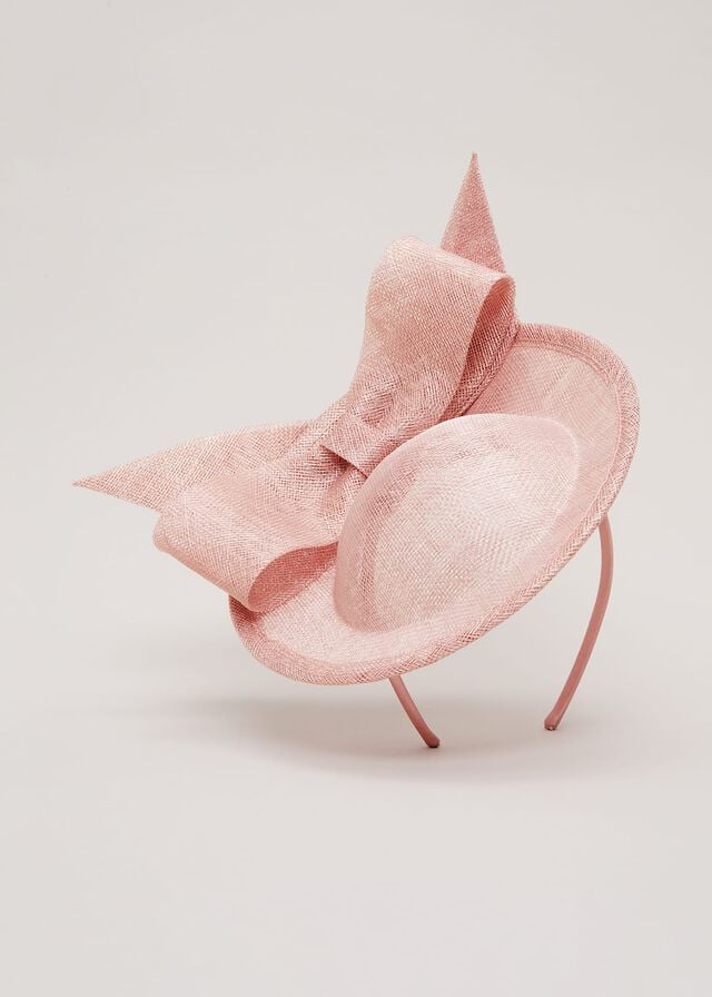 Pink Phase Eight Double Bow Disc Fascinator Hats | 7681JCPMI