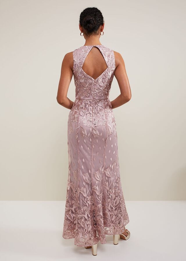Pink Phase Eight Jaclyn Embroidered Dress | 3679EWMCK