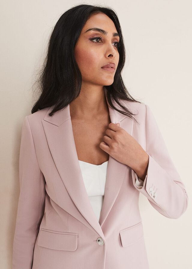 Pink Phase Eight Petite Eira Fitted Jackets | 1746XWQPM