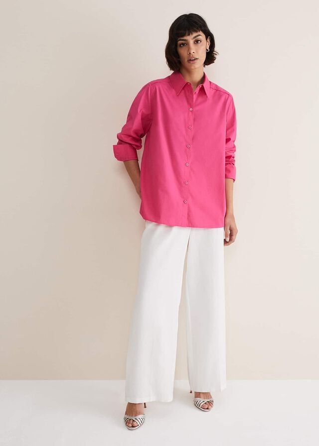 Pink Phase Eight Pink Cotton Shirts | 6127CLKXF