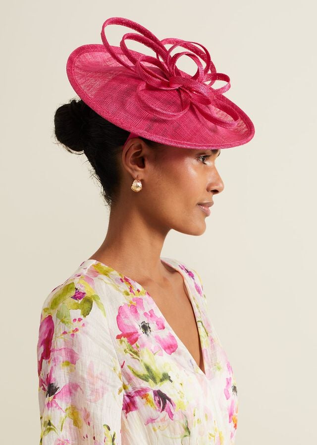 Pink Phase Eight Pink Triple Twist Disc Fascinator Hats | 4759LQJAZ