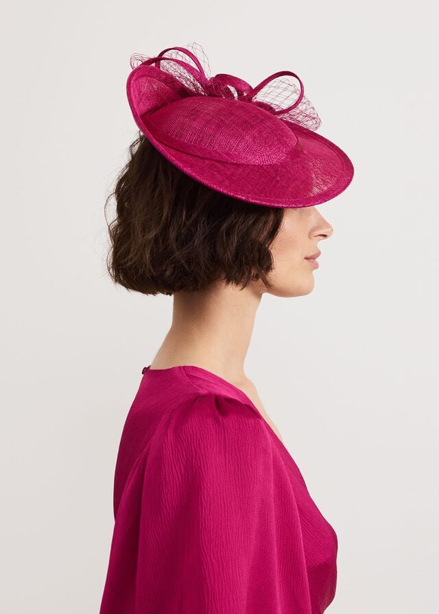 Pink Phase Eight Pink Twist Back Bow Fascinator Hats | 6582JXPUE