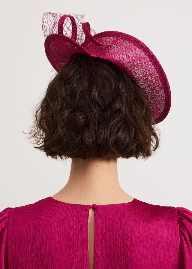 Pink Phase Eight Pink Twist Back Bow Fascinator Hats | 6582JXPUE