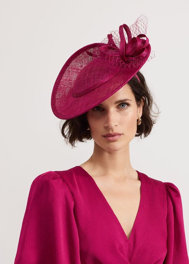 Pink Phase Eight Pink Twist Back Bow Fascinator Hats | 6582JXPUE