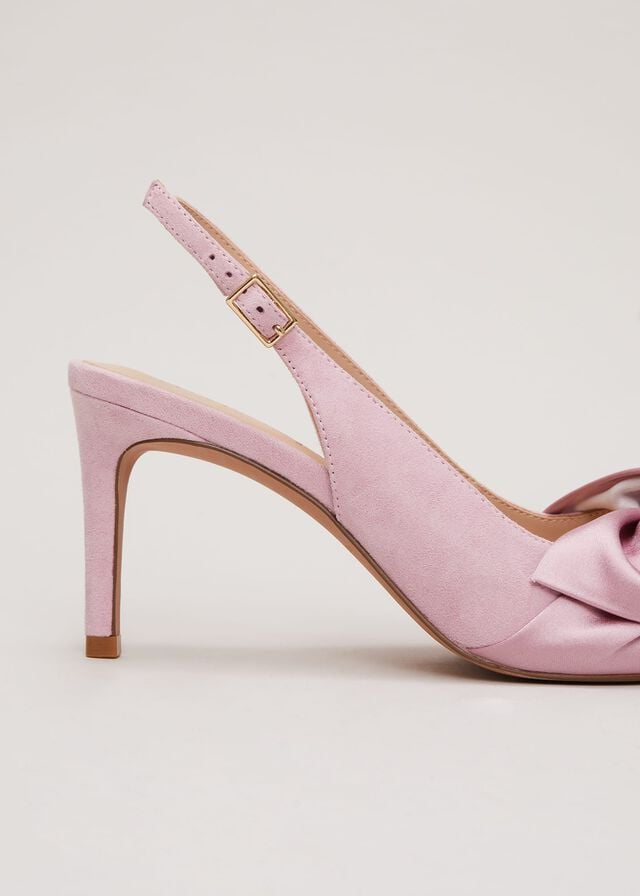 Pink Phase Eight Twist Front Slingbacks Heels | 5306HYDZW