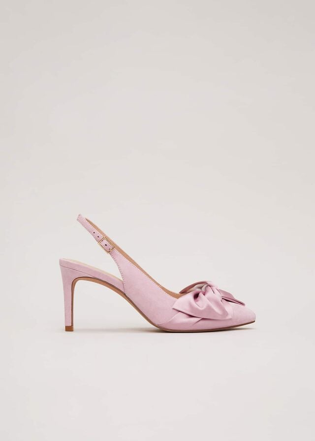 Pink Phase Eight Twist Front Slingbacks Heels | 5306HYDZW