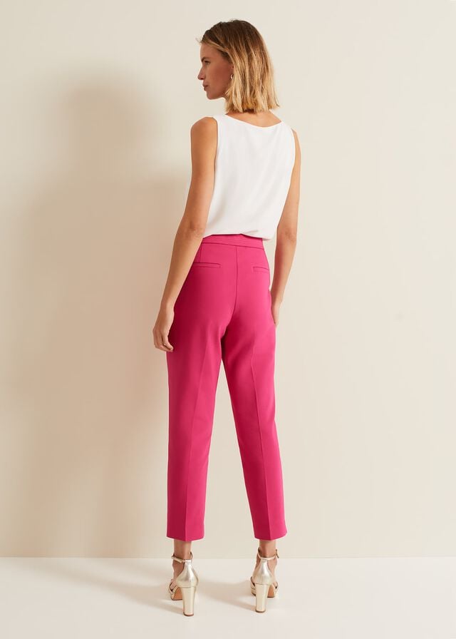 Pink Phase Eight Ulrica Tapereds Trousers | 1087FKUIZ