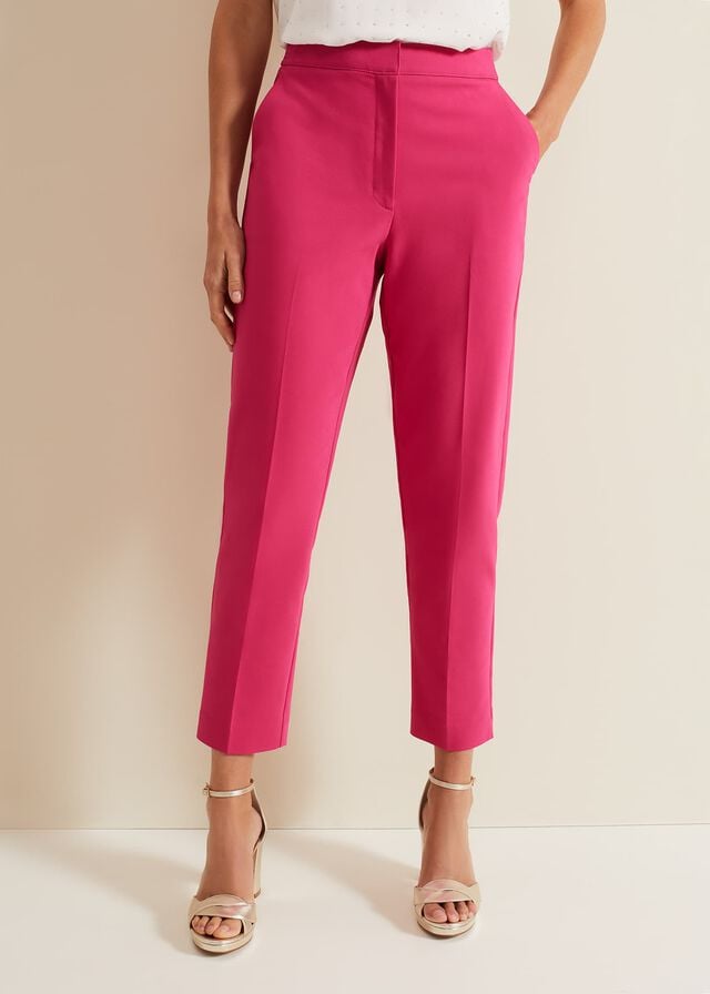 Pink Phase Eight Ulrica Tapereds Trousers | 1087FKUIZ