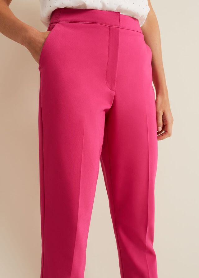 Pink Phase Eight Ulrica Tapereds Trousers | 1087FKUIZ