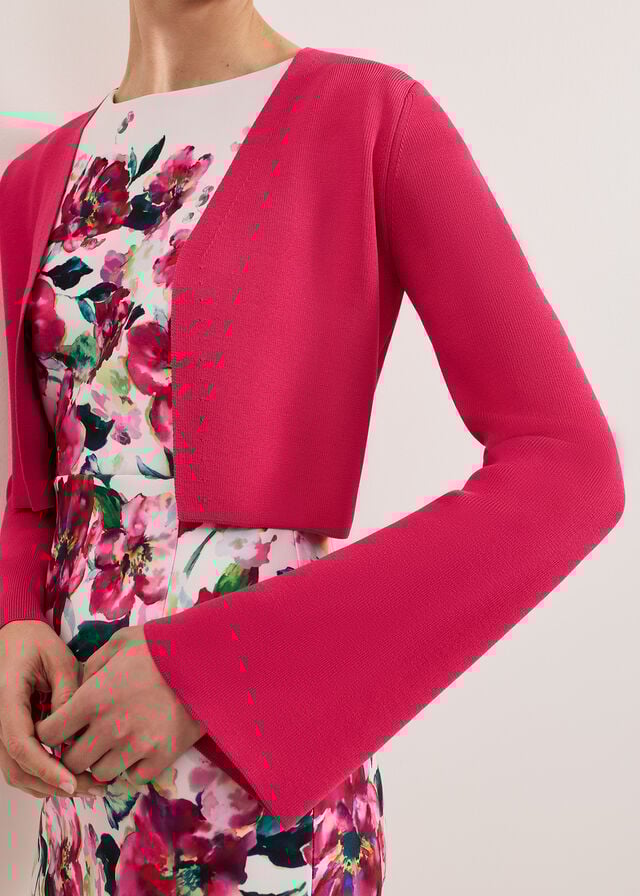 Pink Phase Eight Yasmin Cover Up Knitwear | 7315WFTIX