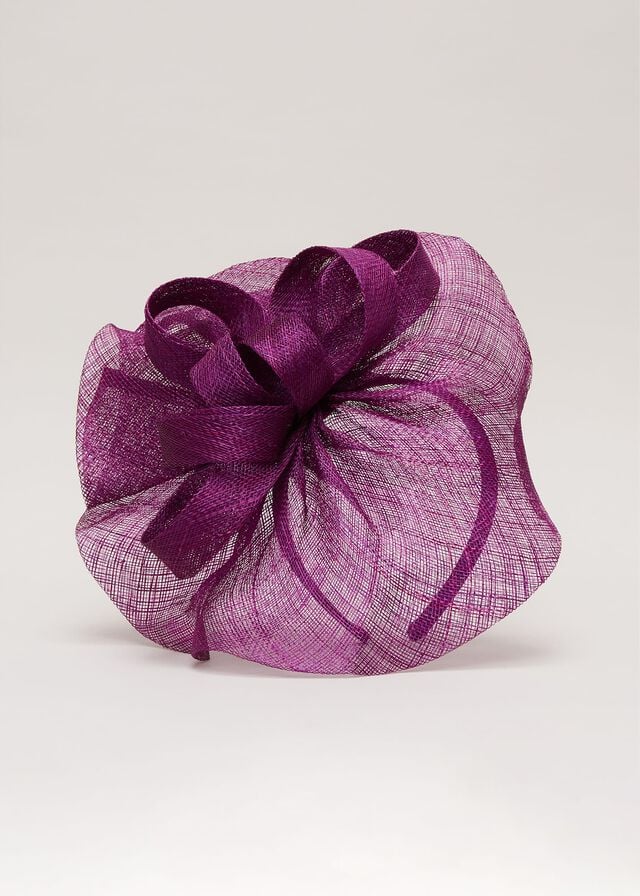 Purple Phase Eight Freeform Bow Disc Fascinator Hats | 5394ZNDEU