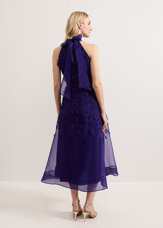 Purple Phase Eight Georgie Beaded Dress | 3198MCSPN