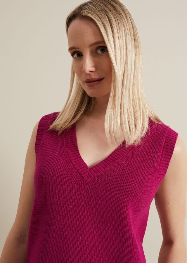 Purple Phase Eight Marianna V Neck Knitwear | 7483DFAOP