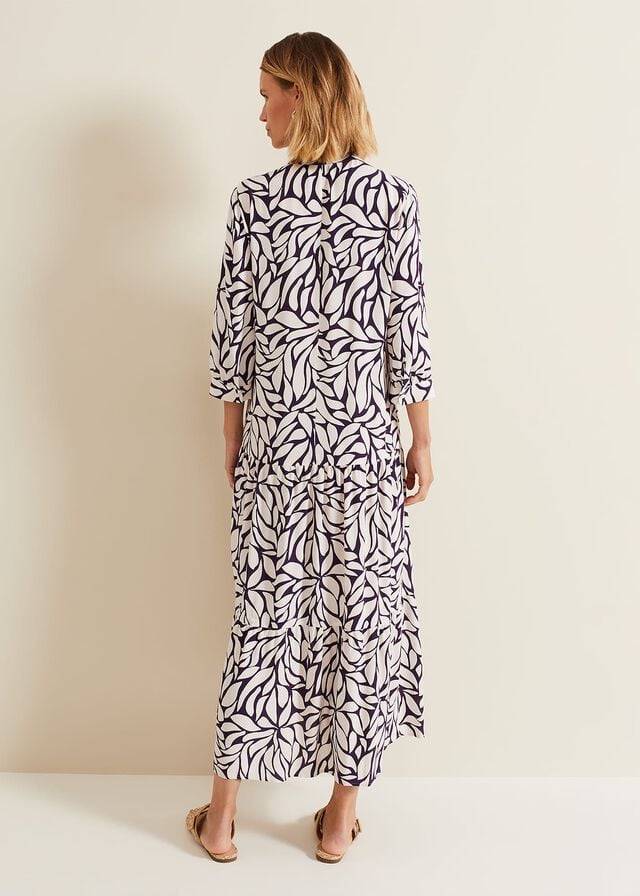 Purple Phase Eight Penele Geo Dress | 1278RQUDZ