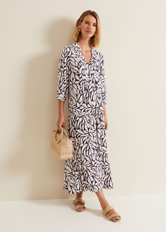 Purple Phase Eight Penele Geo Dress | 1278RQUDZ