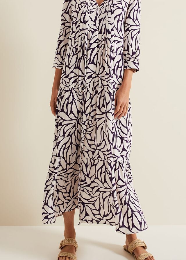 Purple Phase Eight Penele Geo Dress | 1278RQUDZ