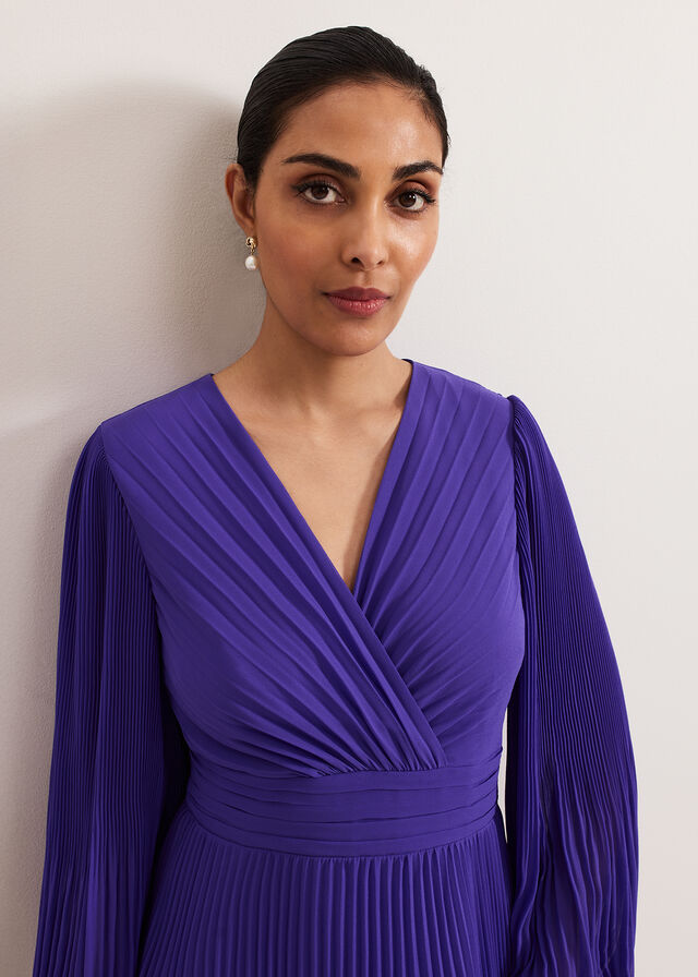 Purple Phase Eight Petite Beaded Dress | 5463TGIBV