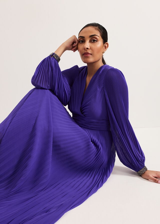 Purple Phase Eight Petite Beaded Dress | 5463TGIBV