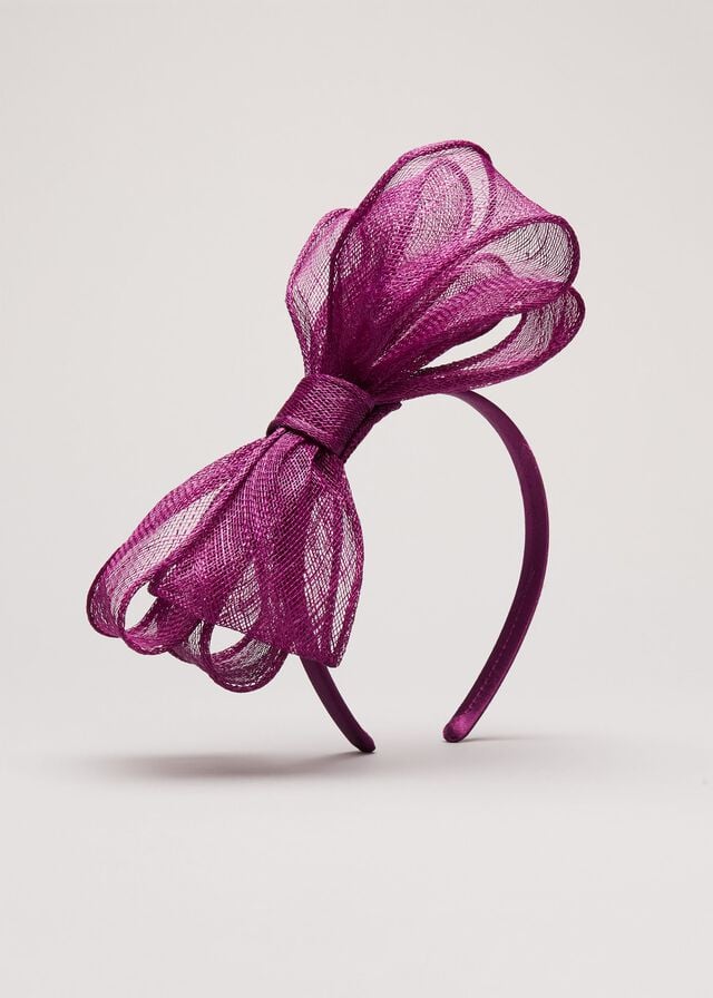 Purple Phase Eight Zalinda Bow Hats | 3128BRWKV