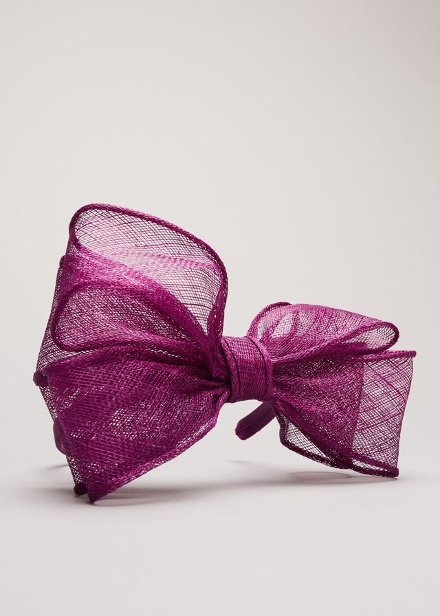 Purple Phase Eight Zalinda Bow Hats | 3128BRWKV