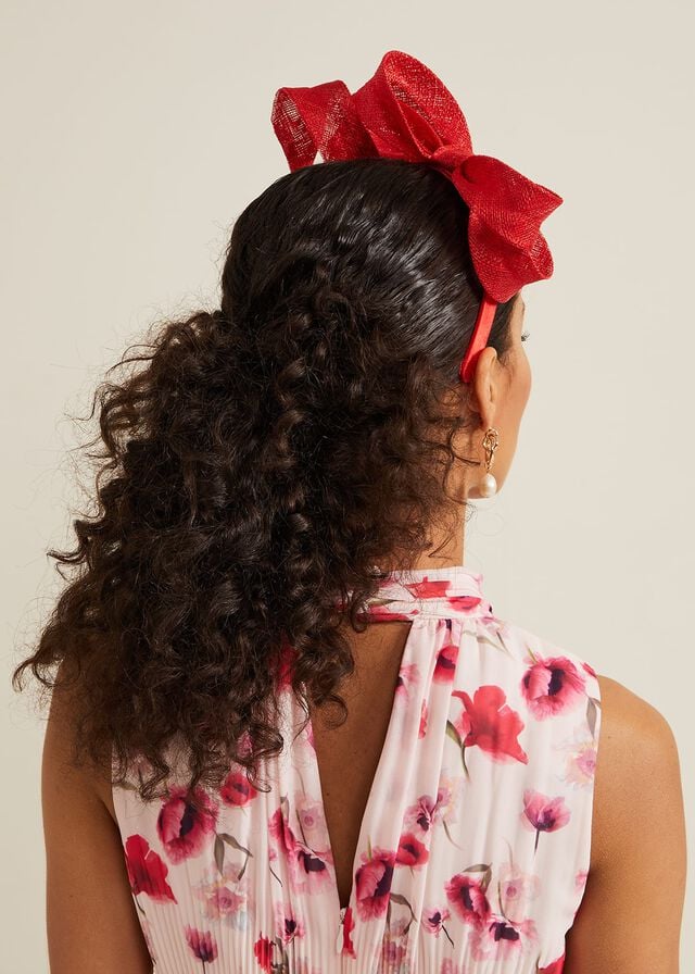 Red Phase Eight Bow Twist Hats | 1470AWSBL