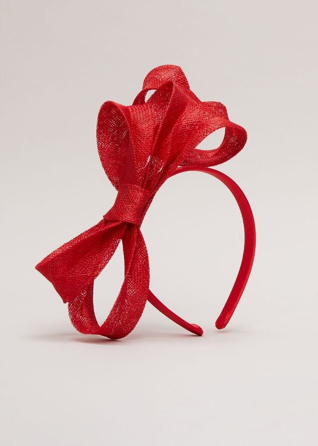 Red Phase Eight Bow Twist Hats | 1470AWSBL