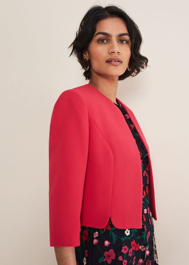 Red Phase Eight Cara Textured Jackets | 5012TSMAX